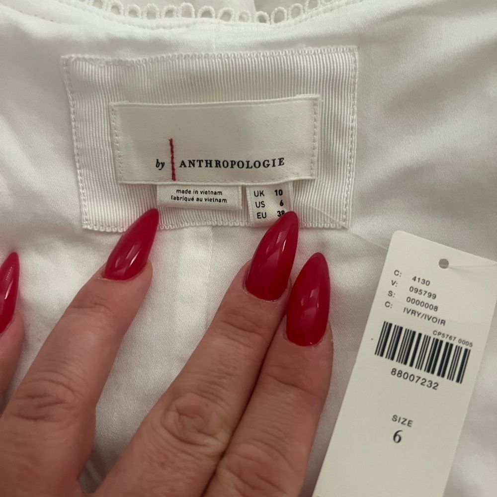 Anthropologie White Mini Dress - Picture 10 of 14